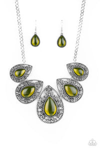 Opal Auras - Green Necklace