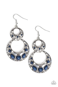 Bluestone Bead Silver - Blue