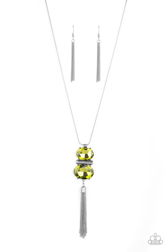 Runway Rival- Green Necklace