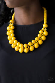 Caribbean Cover Girl - Yellow Necklace